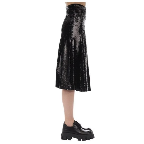 NWT Simone Rocha Pleated Sequin Midi Skirt 4 - Picture 8 of 11